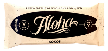 Baton Bakaliowy z Kokosem Aloha Bezglutenowy (4 szt x 70 g)