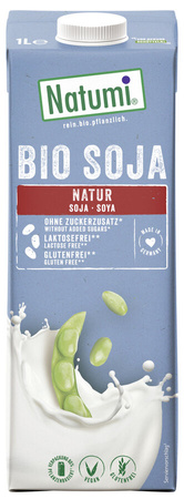 Napój Sojowy Bez Dodatku Cukrów Bezglutenowy BIO (4 szt x 1 l)