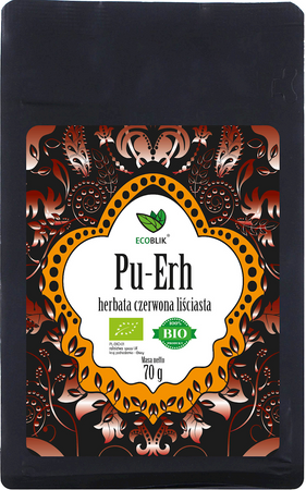Herbata Czerwona Liściasta Pu Erh BIO (2 szt x 70 g)