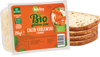 Chleb Królewski z Ziarnami Krojony Bezglutenowy BIO (2 szt x 250 g)