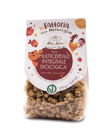 Makaron (Ryżowo - gryczany z Amarantusem i Teff) Dla Dzieci Zwierzęta Bezglutenowy BIO 250 g