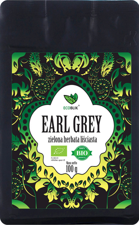 Herbata Zielona Earl grey BIO 100 g