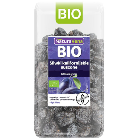Śliwki Kalifornijskie Suszone Bezglutenowe BIO (2 szt x 400 g)