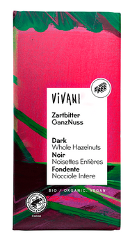 Czekolada Gorzka z Całymi Orzechami Laskowymi BIO (2 szt x 100 g)