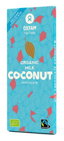 Czekolada Mleczna z Płatkami Kokosowymi Fair Trade BIO 100 g