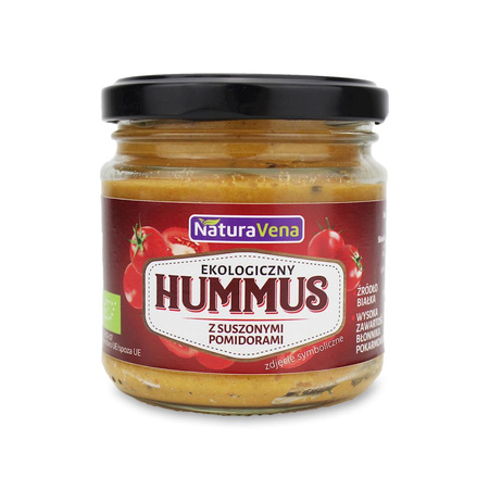 Hummus Z Suszonymi Pomidorami Bio (3 szt x 185 g)