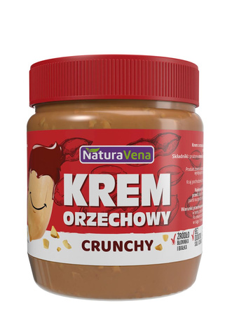 Krem Orzechowy Crunchy 100 % Bez Dodatku Soli I Cukrów (3 szt x 340 g)