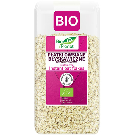 Płatki Owsiane Błyskawiczne Bezglutenowe BIO (4 szt x 300 g)