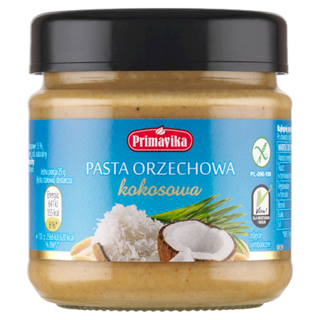 Pasta Orzechowa Kokosowa Bezglutenowa (4 szt x 190 g)