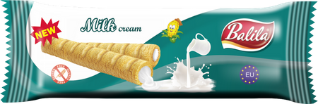 Rurki Kukurydziane z Kremem Mlecznym Bezglutenowe (24 szt x 18 g)