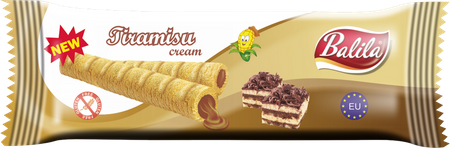 Rurki Kukurydziane z Kremem o Smaku Tiramisu Bezglutenowe (24 szt x 18 g)