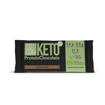 Czekolada Proteinowa o Smaku Słonego Karmelu Keto BIO (2 szt x 40 g)