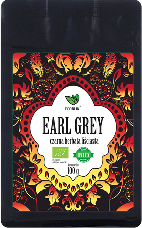 Herbata Czarna Earl grey BIO 100 g