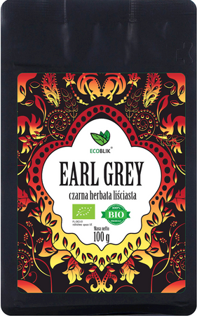 Herbata Czarna Liściasta Earl Grey BIO 100 g