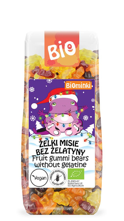 Żelki Misie Bez Żelatyny Bezglutenowe BIO (2 szt x 150 g)