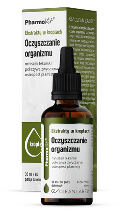Ekstrakty w Kroplach Na Oczyszczanie Organizmu Bezglutenowe 30 ml