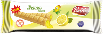 Rurki Kukurydziane z Kremem o Smaku Cytrynowym Bezglutenowe (24 szt x 18 g)
