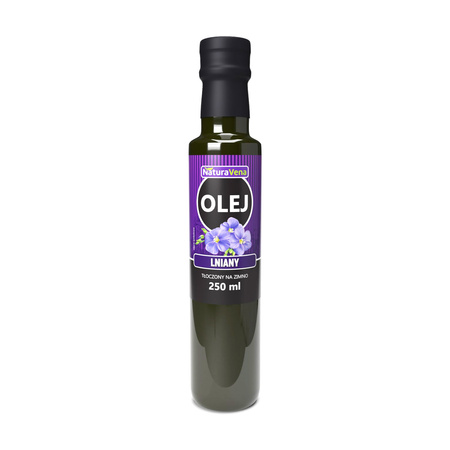 Olej Lniany Tłoczony Na Zimno (3 szt x 250 ml)