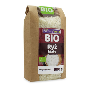 Ryż Biały Długoziarnisty Bezglutenowy BIO (6 szt x 500 g)