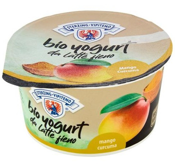 Jogurt Mango - Kurkuma Z Mleka Siennego Bezglutenowy Bio 170 G - Sterzing (3 szt x 170 g)