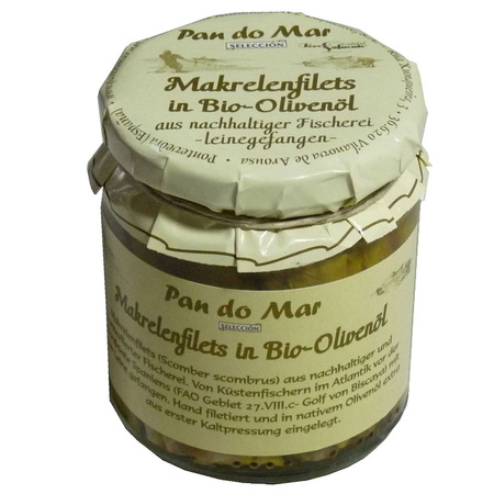 Makrela Filety w BIO Oliwie z Oliwek Extra Virgin 220 g (154 g) (Słoik)
