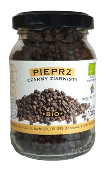 Pieprz Czarny Ziarnisty Bezglutenowy BIO 100 g