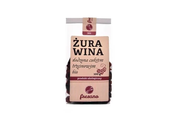 ŻURAWINA SŁODZONA CUKREM TRZCINOWYM BIO (100 g)