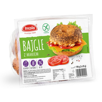 Bajgle z Makiem Bezglutenowe (2 Szt.) (2 szt x 190 g)