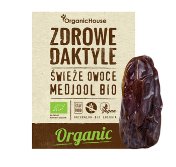Daktyle Medjool Świeże Bezglutenowe BIO 280 g