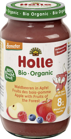 Jabłko - Owoce Leśne Bez Dodatku Cukrów Od 8 Miesiąca Demeter BIO 220 g (Słoik)