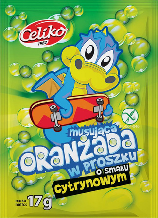 Oranżada Musująca w Proszku o Smaku Cytrynowym Bezglutenowa 17 g