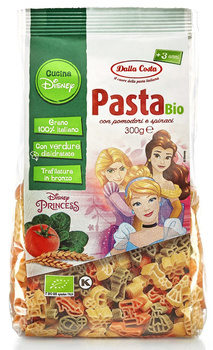 Makaron (Semolinowy Trójkolorowy) Disney Princess BIO (4 szt x 300 g)