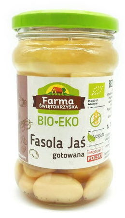 Fasola Jaś Gotowana Bezglutenowa Bio 300 G (175 G) (Słoik)