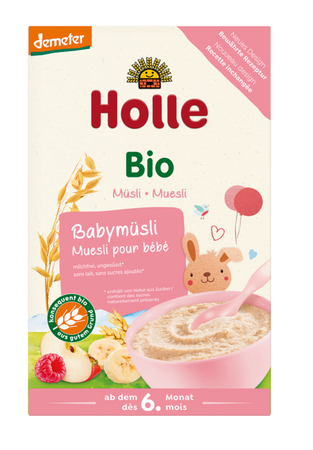 Kaszka Zbożowa Musli Malina - Jabłko - Banan Bez Dodatku Cukrów Od 6 Miesiąca Demeter Bio (2 szt x 250 g)