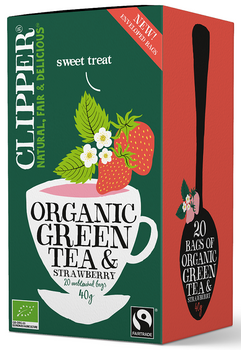 Herbata Zielona z Truskawką Fair Trade BIO (20 x 2 g) (2 szt x 40 g)