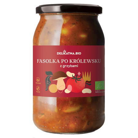 Fasolka Po Królewsku z Borowikami BIO 900 ml