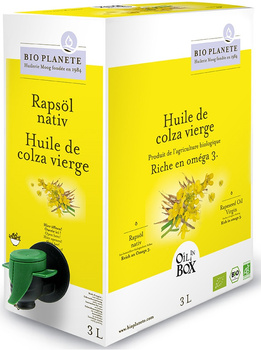 Olej Rzepakowy Tłoczony Na Zimno Omega-3 BIO 3 l