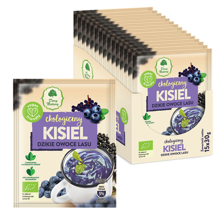 Kisiel instant Dzikie owoce Lasu Bezglutenowy BIO 30 g