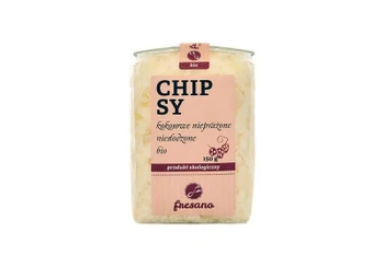 CHIPSY KOKOSOWE NIEPRAŻONE NIESŁODZONE BIO (150 g)