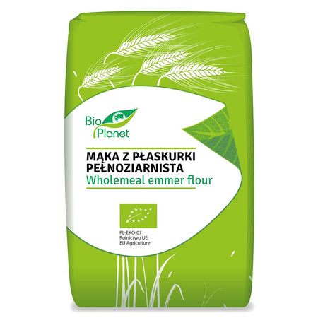 Mąka Z Płaskurki Pełnoziarnista Bio (3 szt x 500 g)