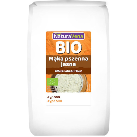 Mąka Pszenna Jasna Typ 500 BIO (5 szt x 1 kg)
