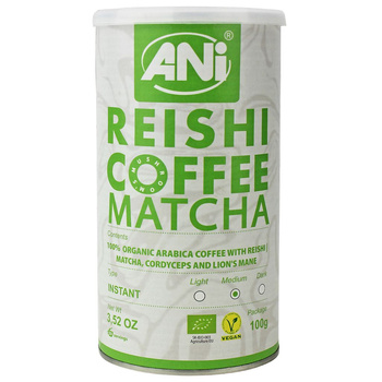 Kawa Rozpuszczalna Arabica z Reishi i Matchą BIO 100 g