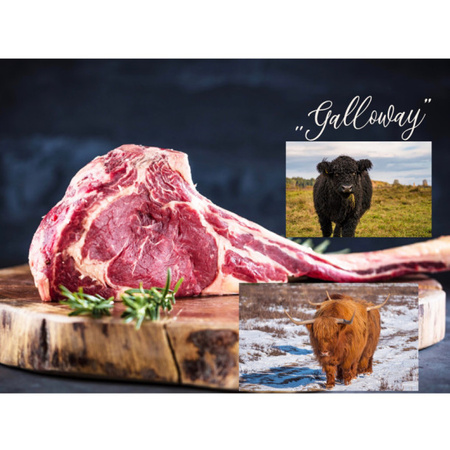 Antrykot wołowy z rasy „Galloway” (500 g)