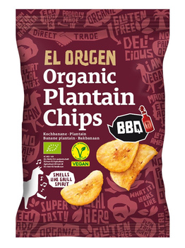 Chipsy z Plantana Bbq Bezglutenowe BIO (3 szt x 80 g)