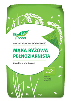 Mąka Ryżowa Pełnoziarnista Bezglutenowa BIO (3 szt x 500 g)