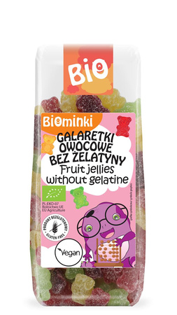 Galaretki Owocowe Bez Żelatyny Bezglutenowe BIO (3 szt x 100 g)