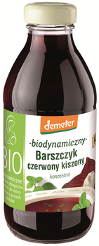 Barszcz Czerwony Kiszony Bezglutenowy Koncentrat Demeter BIO 320 ml