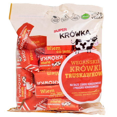 Krówki Truskawkowe Bezmleczne Bezglutenowe BIO (3 szt x 150 g)