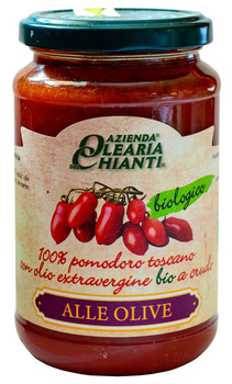 Sos Pomidorowy z Toskańskich Pomidorów z oliwkami Bezglutenowy BIO 340 g