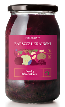 Zupa Barszcz Ukraiński z Fasolką i Ziemniakami BIO 900 ml